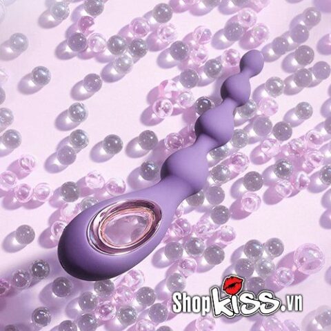 Thiết kế chuỗi hạt với kích thước tăng dần độc đáo của Lelo Soraya Beads giúp kích thích hậu môn mạnh mẽ