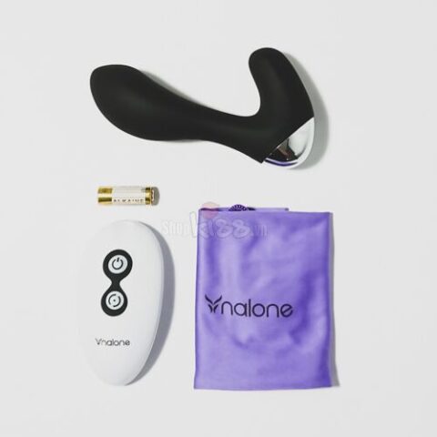 Máy mát xa hậu môn Nalone Prop DC54H màu đen sang trọng trên nền trắng