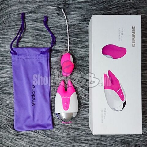 Máy mát xa kép Nalone Fifi 2 DC54T màu hồng trắng tinh tế dành cho nữ giới khám phá khoái cảm.