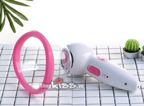 Màu sắc hồng trắng nữ tính, trang nhã của dụng cụ massage nâng ngực hút chân không DC67U