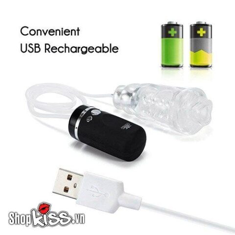 Máy AD01A sử dụng cáp sạc USB tiện lợi cho việc nạp năng lượng