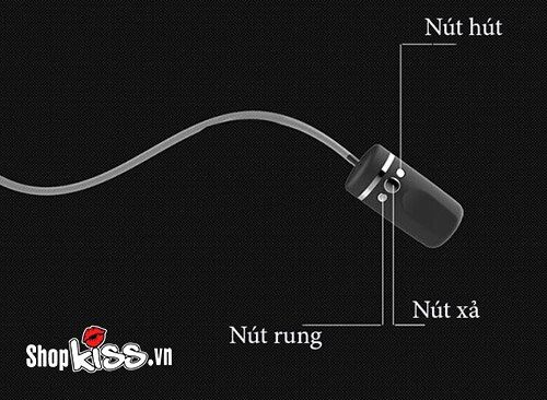 Bảng điều khiển máy rung bú tự động AD01A với các nút chức năng Rung - Xả - Hút