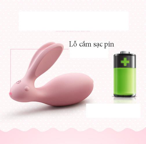 Dụng cụ mát xa âm đạo điều khiển thỏ con MS15A cấu tạo ABS và silicon cao cấp an toàn