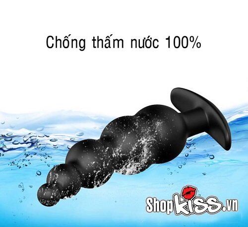 Máy rung hậu môn HM02B màu đen có khả năng chống thấm nước hiệu quả
