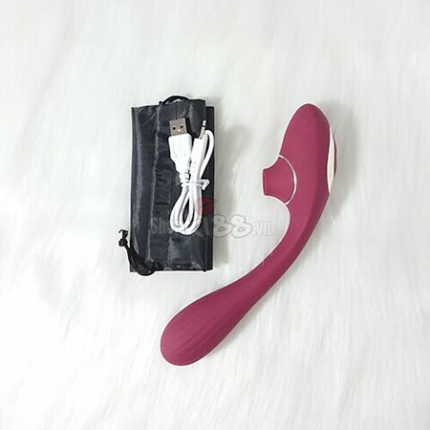 Máy rung bú âm đạo Dina MS14B đi kèm cáp sạc USB tiện lợi