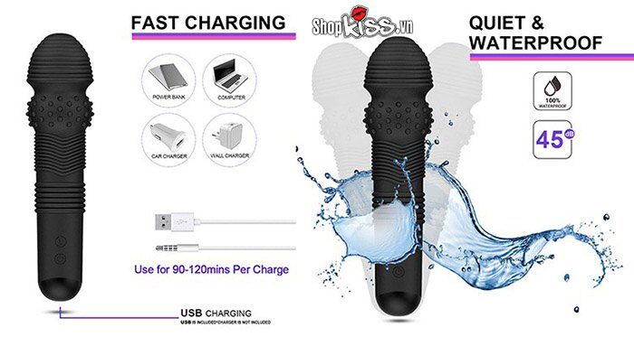 Máy rung hậu môn Faak HM68 chính hãng sạc pin qua cổng USB tiện lợi