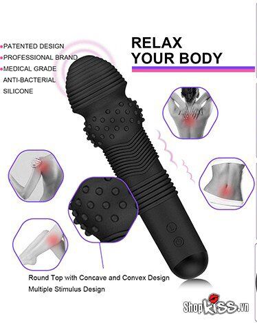 Máy rung Faak HM68 đa năng kích thích nhiều điểm nhạy cảm trên cơ thể