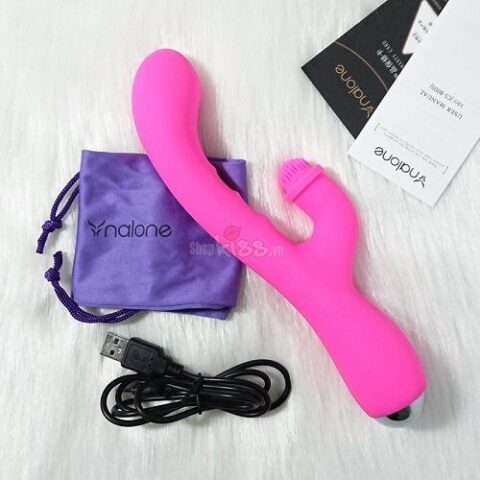 Bộ sản phẩm Máy rung liếm điểm G Nhật Bản Nalone Idol siêu thực tế DC55B đầy đủ phụ kiện tại Do18.net