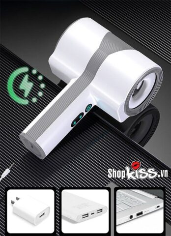 Cận cảnh cổng sạc USB tiện lợi của máy thủ dâm tự động HGOD