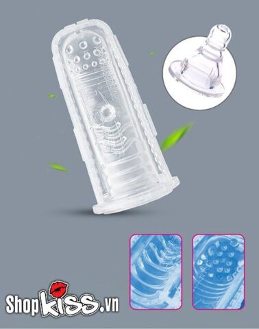 Cận cảnh chất liệu TPE mềm mại bên trong máy thủ dâm LEVETT Zyra AD58