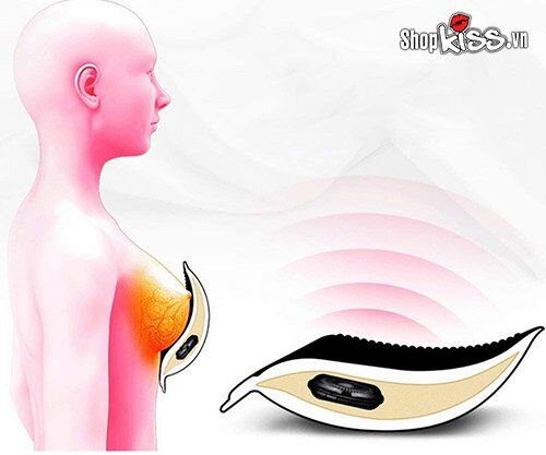 Bộ điều khiển rời nhỏ gọn của áo ngực massage DC67Z dễ dàng tháo lắp và sạc pin