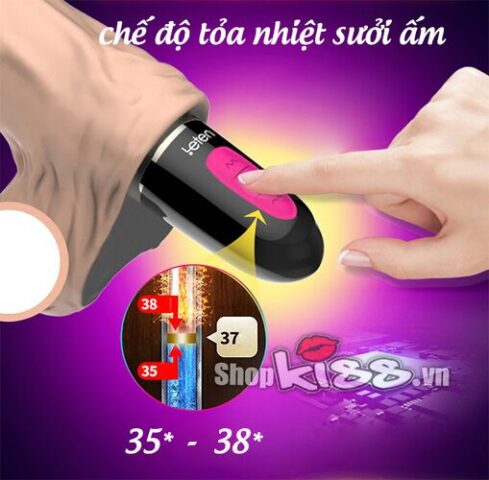 Tính năng sưởi ấm 38 độ C của dương vật đa năng Caesar Leten DV69V