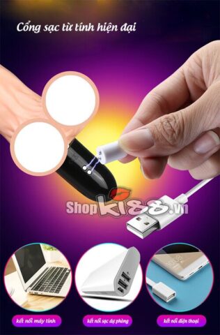 Cổng sạc từ tính tiện lợi trên dương vật Caesar Leten DV69V