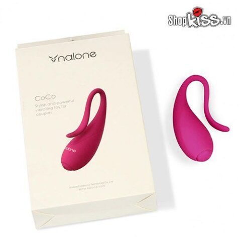 Ngón tay rung Nalone Coco DC54Y nhỏ gọn màu hồng quyến rũ trên nền trắng