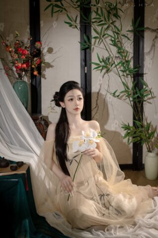 Trần Hà Linh ảnh sex cosplay cổ trang