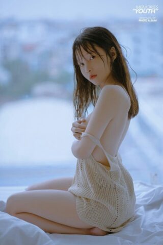 Áo lên nâu show trên giường