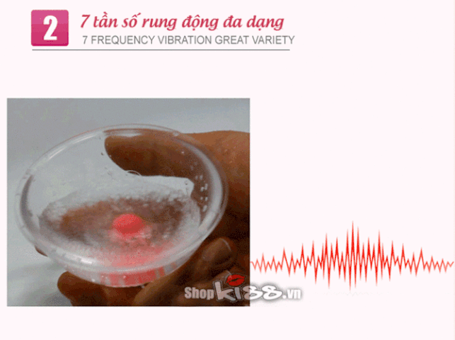 Máy mát xa Momo II DC67A với 7 chế độ rung mang đến khoái cảm đa dạng