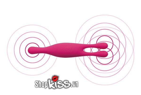 Ba đầu rung của sextoy Svakom Marin DC90X hoạt động mạnh mẽ