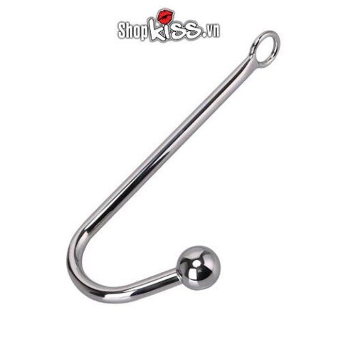 Móc hậu môn HM22 bằng inox sáng bóng - công cụ BDSM độc đáo