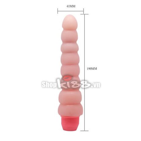 Kích thước chi tiết của cây rung Flexi Vibe DV01E với chiều dài 19cm và đường kính 4.1cm