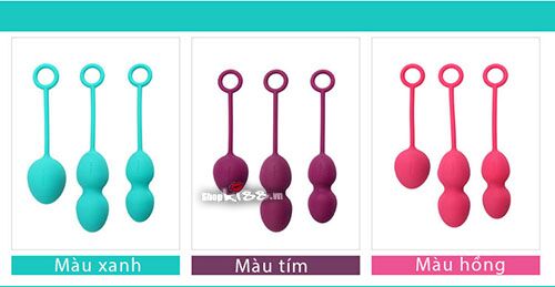 Bộ bóng tập se khít âm đạo Svakom Nova DC90V chính hãng với 3 bóng trọng lượng khác nhau.