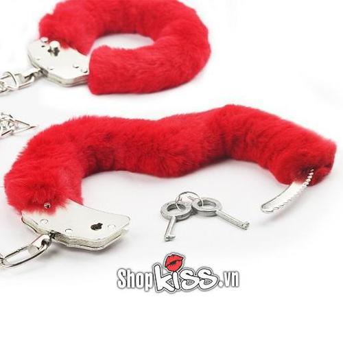 Còng tay DC57M phiên bản đệm bông màu đỏ nồng nàn quyến rũ
