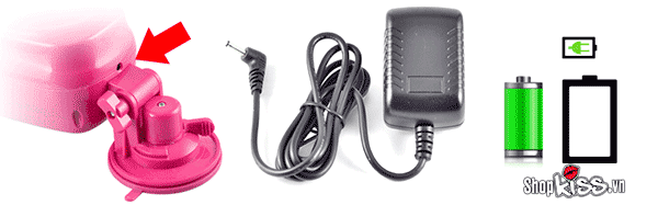 Ảnh động minh họa cổng sạc USB tiện lợi của Dương vật tự động Augus DC50A