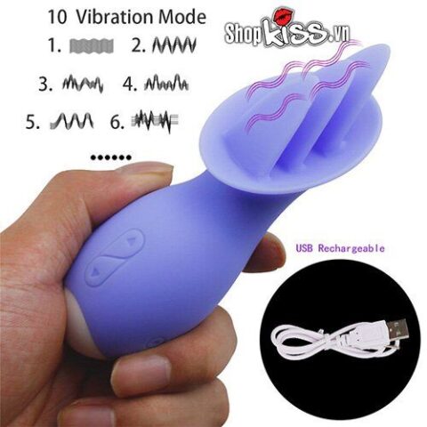 máy mát xa lồn Lưỡi rung liếm âm vật điểm G Tongue Lick (DC88X) 