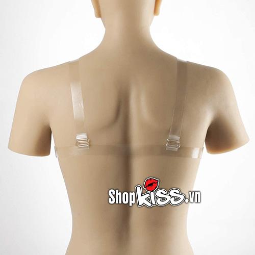 Dây đeo trong suốt của ngực giả silicon NY19B kín đáo dưới mọi trang phục