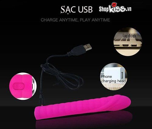 Hình ảnh thanh rung Nalone Dixie MS40A đi kèm cáp sạc USB tiện lợi