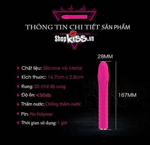 Bảng thông tin chi tiết về các thông số kỹ thuật của thanh rung Nalone Dixie MS40A