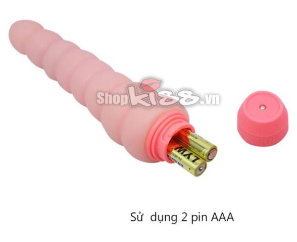 Cây rung Flexi Vibe DV01E sử dụng 2 pin AAA thông dụng và dễ thay thế