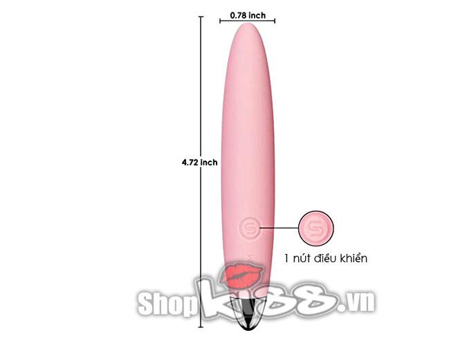 Kích thước thanh rung mini nhỏ xinh Svakom Daisy DC90A phù hợp với chị em người Châu Á