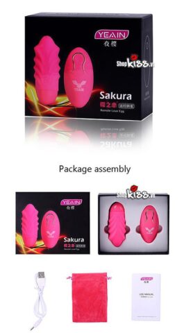 Hộp đựng sản phẩm trứng rung gai Yeain Sakura EG06A chính hãng bán tại Do18.net
