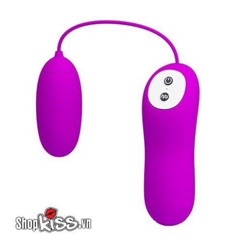 Hình ảnh cận cảnh trứng rung Prettylove Eunice EG31B màu hồng trên nền trắng thể hiện sự nhỏ gọn.