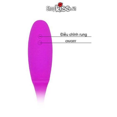 Nút điều khiển chế độ rung tích hợp trên thân Snaky Vibe DC79