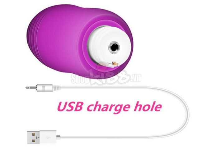 Trứng rung Utimi EG04 sử dụng pin sạc qua cổng USB tiện dụng