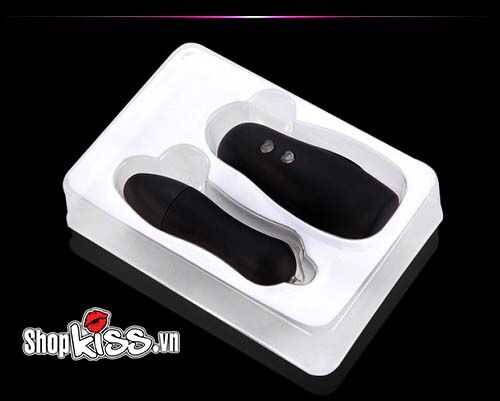 Trứng rung điều khiển xa Bullet EG26 màu đen huyền bí, biểu tượng của sự sang trọng và mạnh mẽ