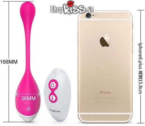 Kích thước chi tiết của trứng rung điều khiển xa Nalone Sweetie EG32 nhỏ gọn