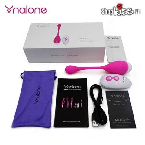 Trọn bộ sản phẩm Trứng rung điều khiển từ xa Nalone Sweetie EG32 tại Do18.net