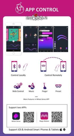 Ảnh giới thiệu các chế độ massage thông minh của Trứng rung Candy EG19 qua app