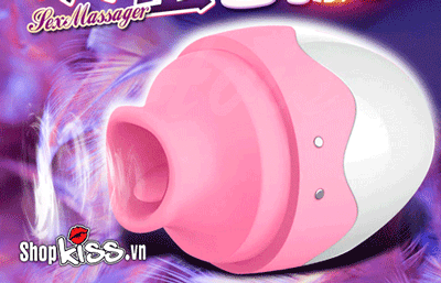 Ảnh động mô tả hoạt động của trứng rung lưỡi liếm Little Vicky Dibe cao cấp