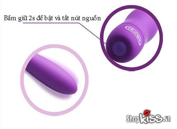 Cách bật tắt và điều khiển Trứng rung mini đa tần số Durex S-VIBE