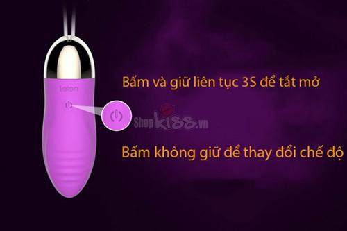 Hướng dẫn sử dụng chi tiết Trứng rung cao cấp Leten Nhật Bản TEN1 với nút điều khiển duy nhất.