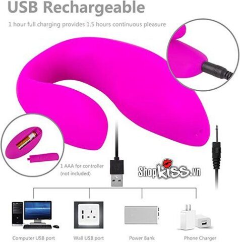 Cổng sạc USB tiện lợi trên thân trứng rung EG30N