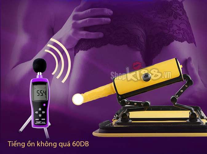 Máy làm tình DC50C ngụy trang túi xách màu vàng với động cơ mạnh mẽ, hoạt động êm ái
