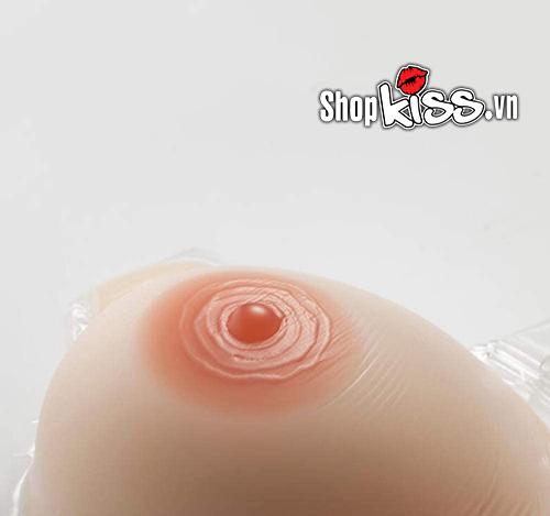 Thiết kế núm vú hồng hào tự nhiên của ngực giả silicon NY19B