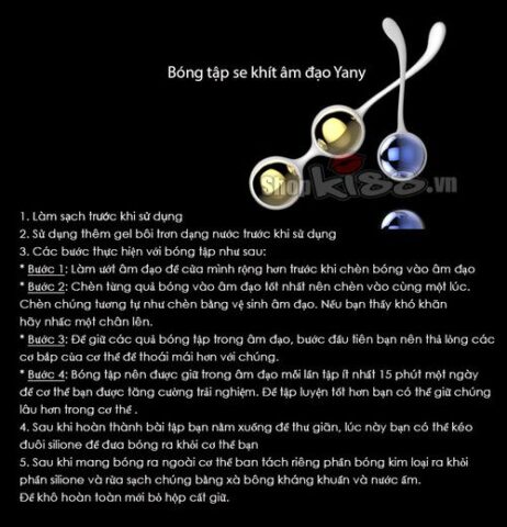 Hướng dẫn cách sử dụng bộ bóng tập se khít âm đạo Nalone Yany DC55