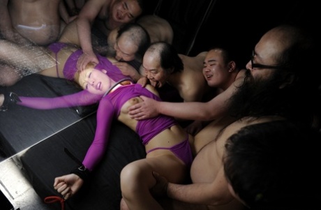 94343894_006_e937 Japanese girl Kaori Buki is groped and gangbanged while restrained