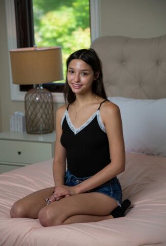 75774775_012_246e Lovely brunette teen Layla Jenner enjoys hardcore sex with a muscular guy